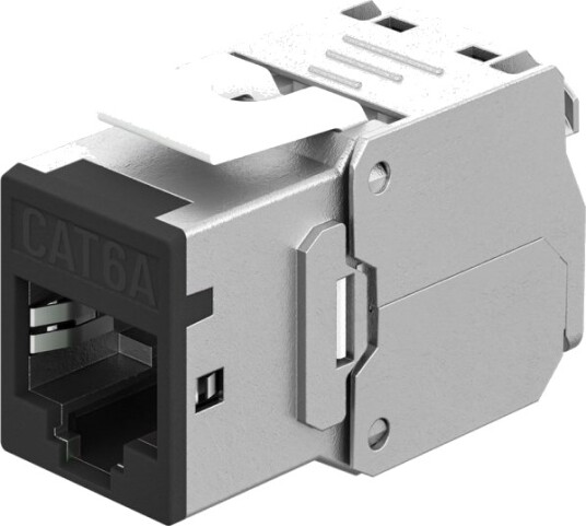 Goobay Keystone Modul Rj45 Cat 6A Stp Slim Svart 77943