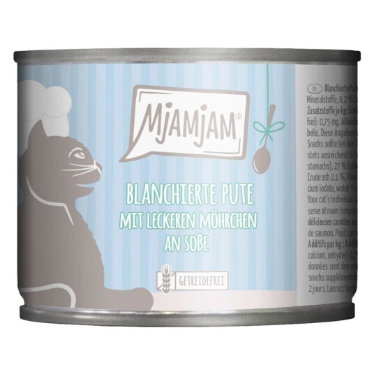 Mjamjam I Saus 6 X 185 G Blanchert Kalkun Med Smakfulle Gulrøtter