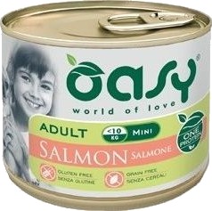Oasy Adult Can One Protein Mini Med Laks 200 G Oasy Adult Can One Protein Mini Med Laks 200 G
