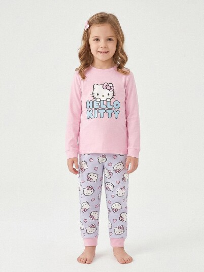 Hello Kitty Pysjamas Sett Rosa 8 år