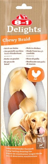 8in1 Delights Tyggeflette Kylling 4x80g