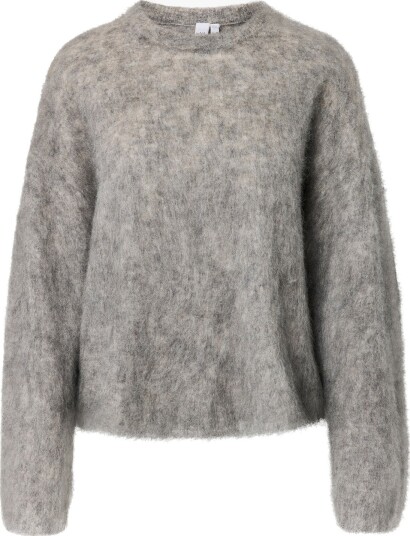 Y.A.S Tilde Long Sleeve Mohair Blend Pullover Grå XS Y.A.S Tilde Long Sleeve Mohair Blend Pullover Grå XS