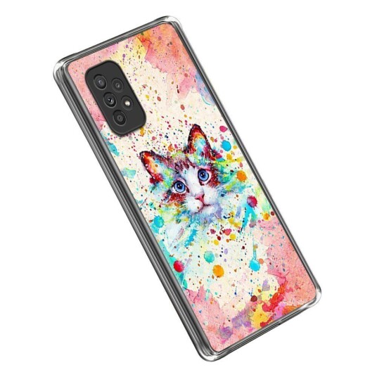 INCOVER Samsung Galaxy A23 / A23 (5G) Fleksibelt Deksel i TPU-plast - Søt Katt