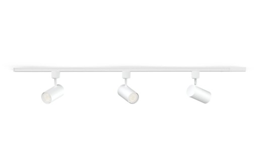 Philips EasyLink Zilo spotskinne med 3 spotter   1 meter   Hvit