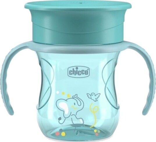 Chicco 00006951250000 Single/Enkelt 0,2 L Turkis Plast Silikon Kopp Universell