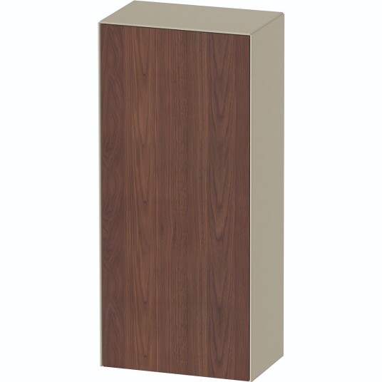 Duravit White Tulip Halvhøyskap 40x24x88 cm Valnøtt/Taupe Høyglans