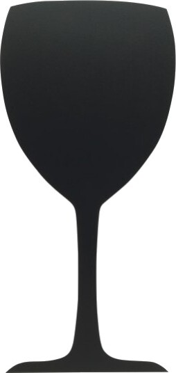 Kridttavle Securit Silhouette Sort Glas