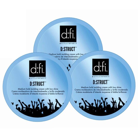 d:fi 3-Pack D:Fi D:Struct Pliable Molding Creme 75g d:fi 3-Pack D:Fi D:Struct Pliable Molding Creme 75g