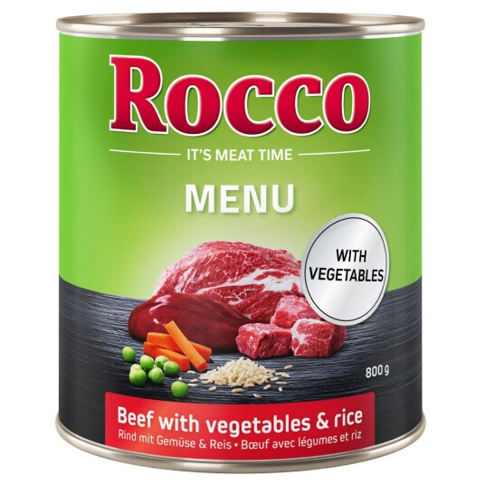 Rocco Meny 6 X 800 G Storfekjøtt Med Ris & Grønnsaker