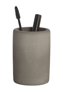 Tannbørsteholder Cement Ø 8x11 cm - Grå