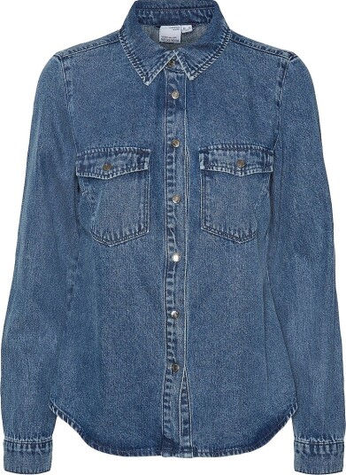 Vero Moda - Denimskjorte vmJennie LS Denim Shirt Mix - Blå