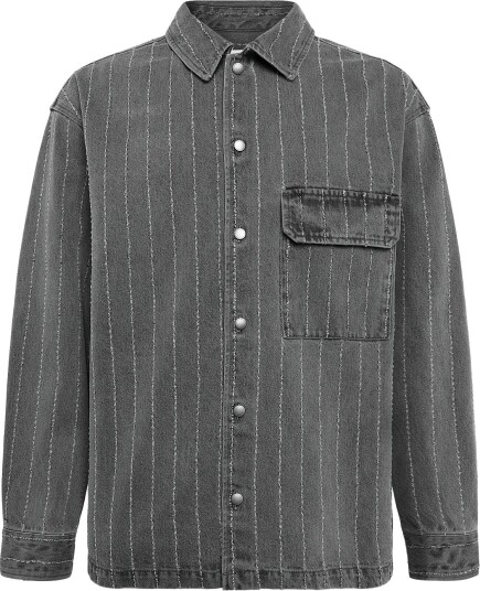 WOOD WOOD Wwdavid Overshirt 25456 Grey M