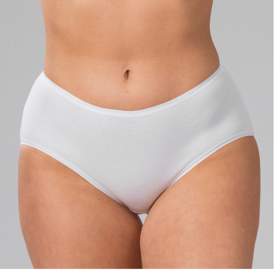 Trofe Cotton Midi Truser Hvit bomull Small Dame