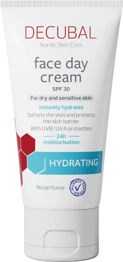 Decubal Fuktighetsgivende Dagkrem SPF30 for sensitiv og tørr hud 50 ml Decubal Fuktighetsgivende Dagkrem SPF30 for sensitiv og tørr hud 50 ml