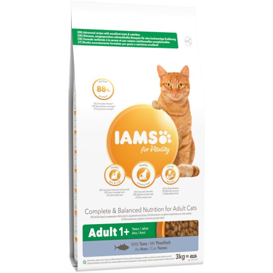 Iams For Vitality Adult Med Tunfisk 3 kg