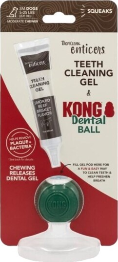 TropiClean Enticers Dental Ball Kit Large