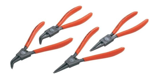 Nws 792 Seegeringtang-Slt Passer Til Udvendig- Og Indvendige Ringe 19-60 Mm 19-60 Mm Spids Form Vinklet 90°, Lige