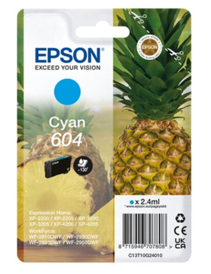 Epson Originale Blekkpatroner Epson 604 Cyan Epson Originale Blekkpatroner Epson 604 Cyan