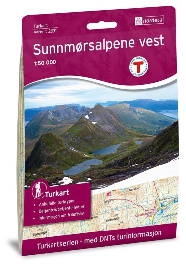 Ugland IT Nordeca Sunnmørsalpene Vest 1:50 000 Turkart