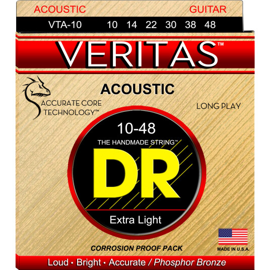 Dr Strings Vta-10 Veritas (010-048) Extra Light Dr Strings Vta-10 Veritas (010-048) Extra Light