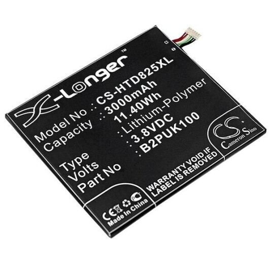 HTC D825h batteri (3000 mAh 3.8 V, Sort)