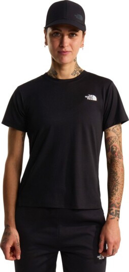 The North Face W Flex S/S Tee Reg - Black - M
