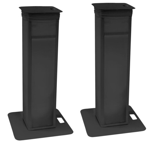 EuroLite 2x Stage Stand Variabel Høyde Inkl. Trekk Og Bag, Sort EuroLite 2x Stage Stand Variabel Høyde Inkl. Trekk Og Bag, Sort