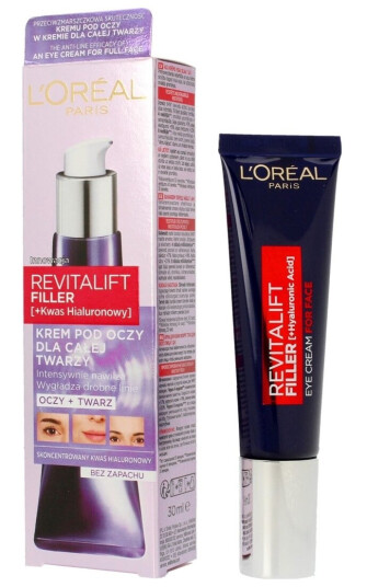 LOreal L"oreal Paris L"oreal_Revitalift Filler Eye Cream For The Whole Face With Hyaluronic Acid 30Ml LOreal L"oreal Paris L"oreal_Revitalift Filler Eye Cream For The Whole Face With Hyaluronic Acid 30Ml