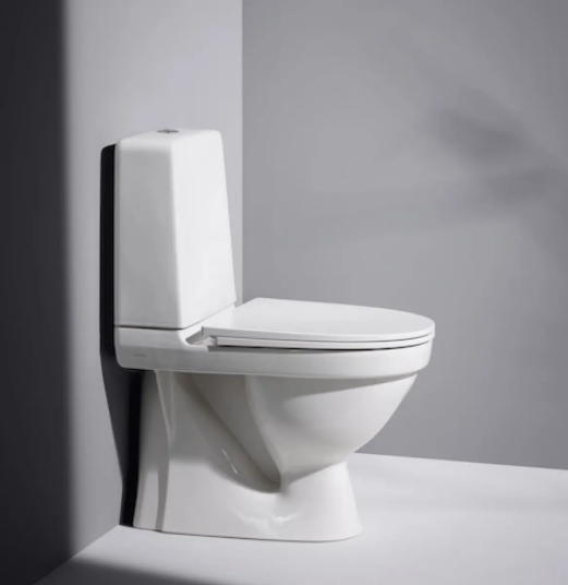 Laufen Kompas Gulvstående toalett 65x36 cm, med P-lås, rimless, Hvit Laufen Kompas Gulvstående toalett 65x36 cm, med P-lås, rimless, Hvit