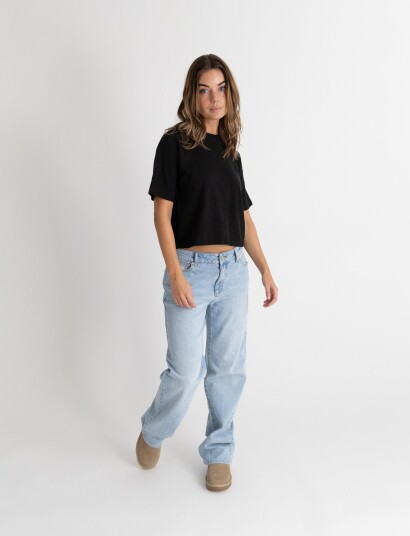ABRAND 99 Baggy Jean Gina Rcy   Blue   28