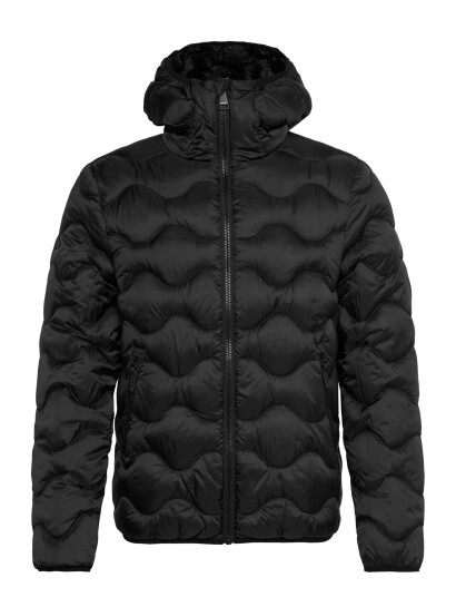 Superdry Sport Hooded Quilted Wave Padded Jkt - Black - XXL Superdry Sport Hooded Quilted Wave Padded Jkt - Black - XXL