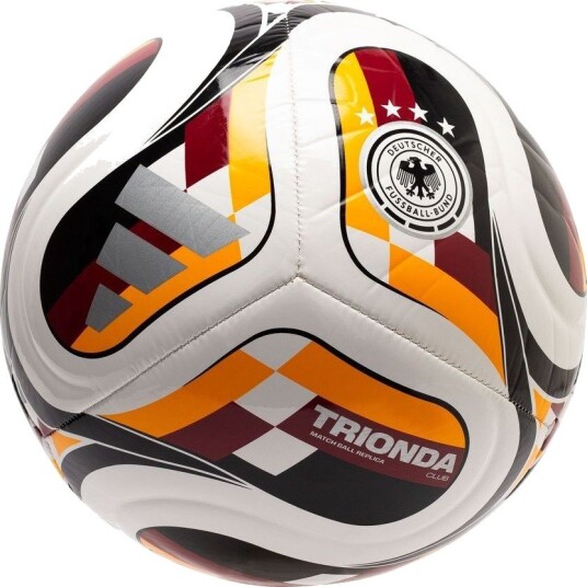 adidas Fotball Tyskland Club Hjem World Cup 2026 Hvit/Rød/Gull Str. 5