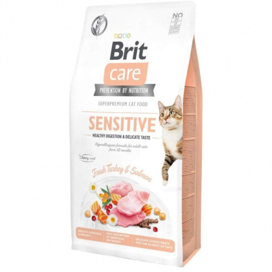 Brit Care Katt Kattemat Kornfritt Sensitive Fordøyelse 400 g