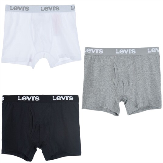 Levi's 3-pakning Bokser Short Hvit L for Barn Levi's 3-pakning Bokser Short Hvit L for Barn