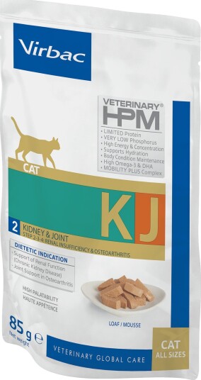 Virbac Våtfôr Veterinary Hpm Cat Kidney & Joint Kj2 12 X 85 G