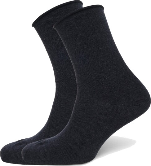 Panos Emporio 2Pk Jorann Wool Sock Roll Top   Navy   ONE SIZE(36 41)