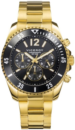 Viceroy Herreklokke 401225 95 Classic Sort/Stål Ø43 mm Viceroy Herreklokke 401225 95 Classic Sort/Stål Ø43 mm