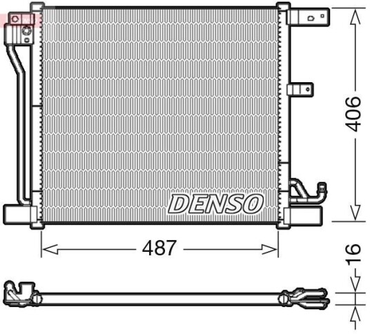 Kondensator DENSO DCN46018 Kondensator DENSO DCN46018