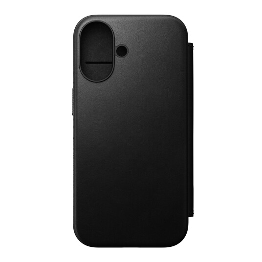 Nomad Modern Leather Folio black iPhone 16