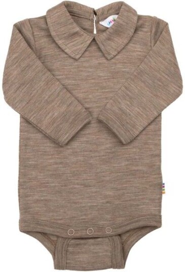 Joha body i ull/silke m/krage Beige Mel. Joha body i ull/silke m/krage Beige Mel.