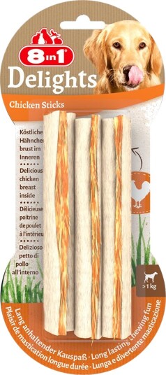 8In1 Delights Tyggepinner 4x3 stk 4x75 g