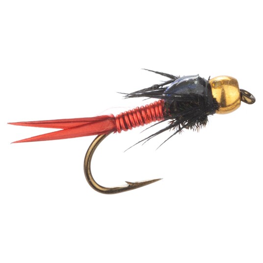 Arcticflies Vektet Nymphe Copper John Red Brass Beadhead