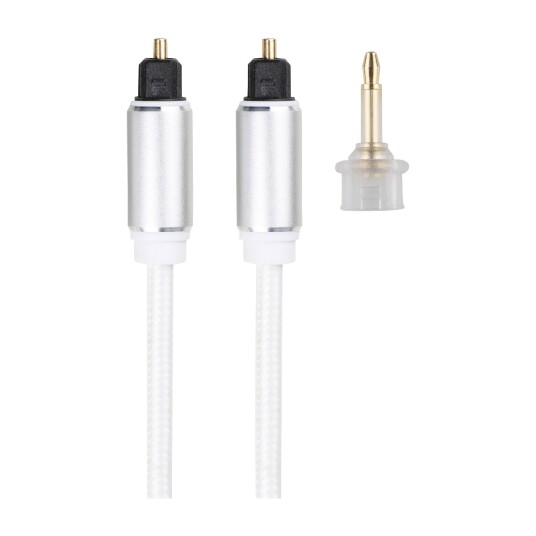 DACOTA PLATINUM OPTISK KABEL 3M MED ADAPTER, HVIT