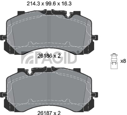 PAGID T2670N Bremseklosser