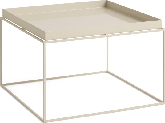 Tray Sofabord Varm Beige/Stål Tray Sofabord Varm Beige/Stål