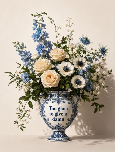 Plakat   Blomster Vase Glam Sitater
