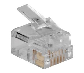 Act Rj12 (6P/6C) Modulaire Connector For Round Cable With Stranded Conductors. Connector: Rj-12 (6P/6C) Rj12 Plus 6P6c Stranded Round (Td106r)