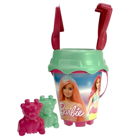 Barbie Bøttesett Bøtte med spade, sil, rive og former Barbie Bøttesett Bøtte med spade, sil, rive og former