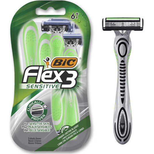 BIC Flex 3 Sensitive 4 pcs. Engangsskraper BIC Flex 3 Sensitive 4 pcs. Engangsskraper