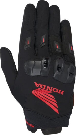 MC-Hansker Alpinestars Honda SP X 3 Svart /LyseRød 3XL